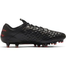 Nike Firm Ground (FG) - Men Football Shoes Nike Tiempo Legend 8 Elite AG - Black/Chile Red/Dark Smoke Grey