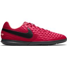 Faux Leather - Indoor (IN) Football Shoes Nike Tiempo Legend 8 Club IC - Cardinal Red/Crimson Tint/White/Black