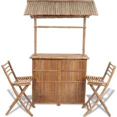 Foldable Outdoor Bar Sets Garden & Outdoor Furniture vidaXL 41500 Outdoor Bar Set, 1 Table incl. 2 Chairs