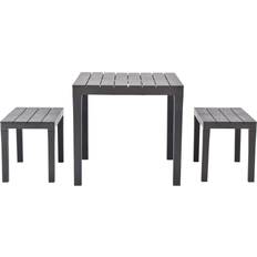Plastic Patio Dining Sets vidaXL 48779 Patio Dining Set, 1 Table incl. 2 Chairs