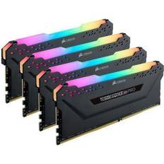32 GB - 3600 MHz - DDR4 RAM Memory Corsair Vengeance Black RGB LED Pro DDR4 3600MHz 4x8GB (CMW32GX4M4D3600C16)