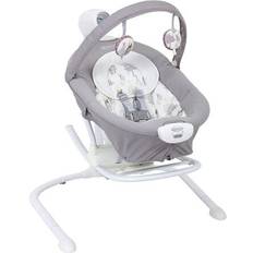Adjustable backrest Baby Swings Graco Duet Sway Swing with Portable Rocker