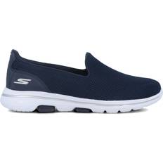 45 ½ - Women Walking Shoes Skechers Go Walk 5 W - Navy/White