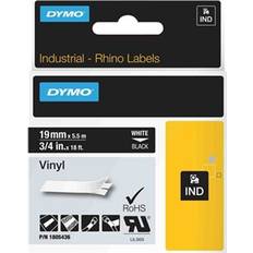 Dymo Industrial Rhino Labels White on Black