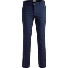 Jack & Jones Men - W32 Trousers Jack & Jones Marco Bowie SA Slim Fit Chinos - Blue/Navy Blazer