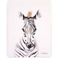 Wall Decor Kid's Room Childhome Oil Painting Zebra