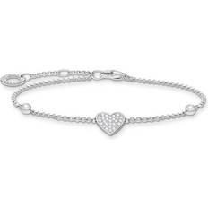 Thomas Sabo Heart Bracelet - Silver/White