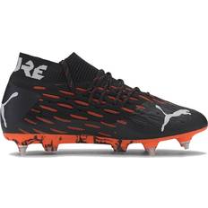 36 ½ - Soft Ground (SG) Football Shoes Puma Future 6.1 Netfit MxSG - Black/White/Shocking Orange