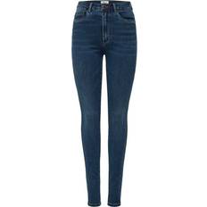 XL Jeans Only Royal Hw Skinny Fit Jeans - Blue/Dark Blue Denim