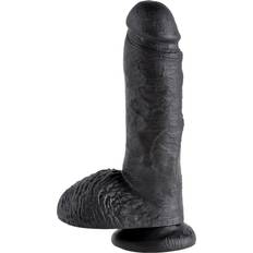 Pipedream Suction Cup Dildos Sex Toys Pipedream King Cock with Balls 8"