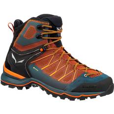 Brown Hiking Shoes Salewa Mountain Trainer Lite Mid GTX M - Black Out/Carrot
