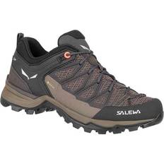 Fabric - Women Hiking Shoes Salewa Mountain Trainer Lite GTX W - Wallnut/Fluo Coral