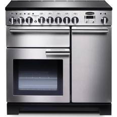 90cm - High Light Zone Induction Cookers Rangemaster Professional Deluxe PDL90EISS/C Stainless Steel