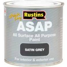 Rustins Quick Dry All Surface All Purpose Metal Paint, Wood Paint Grey 0.25L