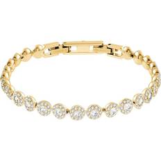 Adjustable Size Jewellery Swarovski Angelic Bracelet - Gold/Transparent