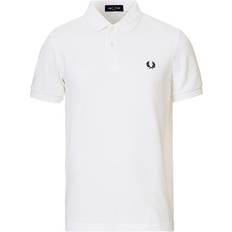 Fred Perry Polo Shirts Fred Perry Plain Polo Shirt - White/Navy