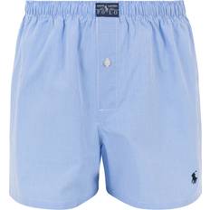 Checkered Knickers Polo Ralph Lauren Woven Boxer Shorts - Mini Gingham Light Blue