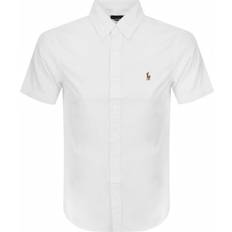 Polo Ralph Lauren Men Shirts Polo Ralph Lauren Short Sleeve Slim Fit Oxford Shirt - White
