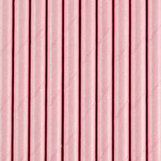 PartyDeco Straws Light Pink 10-pack