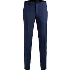Wool Trousers & Shorts Jack & Jones Super Slim Fit Suit Trousers - Blue/Medieval Blue