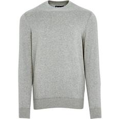 Barbour Men Jumpers Barbour Light Cotton Sweater - Grey Marl