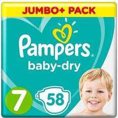 Diapers Pampers Baby Dry Size 7 15+kg 58 pcs