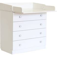 Retractable Drawers Changing Drawers Kidsaw Kudl Kids 4 Drawer Unit with Changing Board