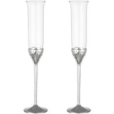 Wedgwood Glasses Wedgwood Vera Wang Love Knots Toasting Flutes Champagne Glass 2pcs