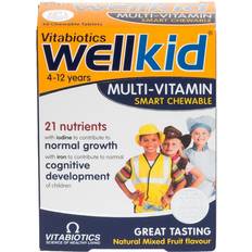 Strawberry Vitamins & Minerals Vitabiotics Wellkid Multi-Vitamin 30 pcs