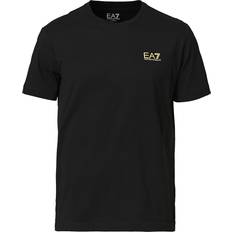 EA7 Tops EA7 Train Logo Crew Neck T-shirt - Black/Gold