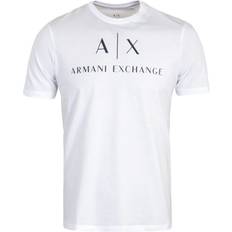 Armani Tops Armani Lettering & Log T-shirt - White