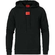 Hugo Boss L - Men Jumpers HUGO BOSS Regular Fit French Terry with Logo Patch Hoodie - Black