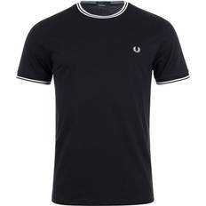 Fred Perry Men T-shirts Fred Perry Twin Tipped T-shirt - Black/Snow White