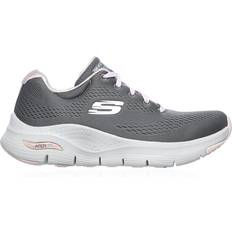 45 ½ - Women Walking Shoes Skechers Arch Fit Sunny Outlook W - Gray/Pink