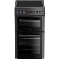 50cm - Dual Fuel Ovens Cookers Blomberg HKS900N Black, Anthracite