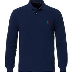 Polo Ralph Lauren Slim Fit Long Sleeve Polo Shirt - Newport Navy