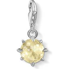 Yellow Jewellery Thomas Sabo Monthly Stone November Charm Pendant - Silver/Quartz/Transparent