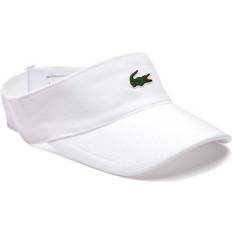 Tennis - White Clothing Lacoste Sport Pique & Fleece Tennis Visor - White