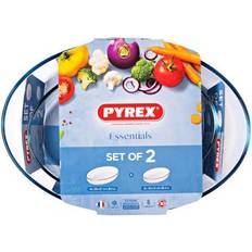 Pyrex Essentials Oval Oven Dish 2pcs