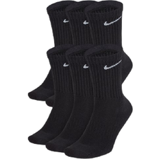 Women Clothing Nike Everyday Cushioned Training Socks 6-pack - Black/White