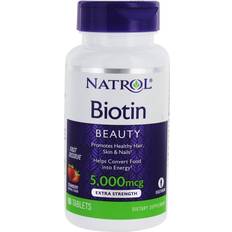 Strawberry Vitamins & Minerals Natrol Biotin 5000mcg 90 pcs
