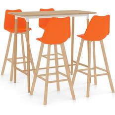 Blue Outdoor Bar Sets Garden & Outdoor Furniture vidaXL 3056268 Outdoor Bar Set, 1 Table incl. 4 Chairs