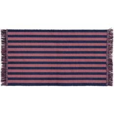 Fringes Entrance Mats Hay Stripes and Stripes Purple, Blue 52x95cm