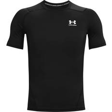 Under Armour Elastane/Lycra/Spandex Clothing Under Armour Men's HeatGear Short Sleeve T-shirt - Black/White