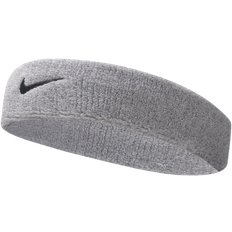 Grey - Men Headbands Nike Swoosh Headband Unisex - Grey Heather/Black/Osfm