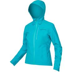 Endura Sportswear Garment Tops Endura Hummvee Waterproof Hoodie Jacket Women - Turkos