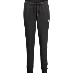 adidas Women's Essentials French Terry 3-Stripes Joggers - Black/White