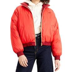 Levi's L - Winter Jackets - Women Levi's Lydia Reversible Puffer Jacket - Poppy Red/Red