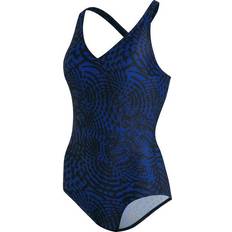 Speedo Lexi Printed Swimsuit - Black/Blue