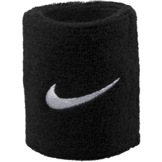 Black Wristbands Nike Swoosh Wristband 2-pack - Black/White